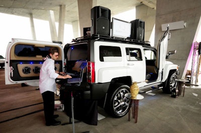 The Mix on Wheels vehicles are equipped with sound and audiovisual capabilities to allow for easy installation and breakdown.