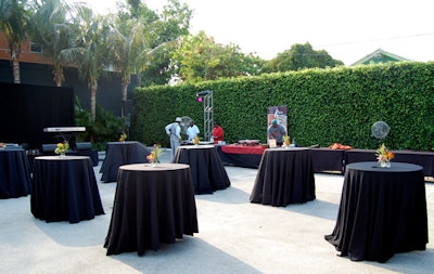 In June, Miami Gardens mayor and Congressional candidate Shirley Gibson hosted a cocktail party for nearly 175 supporters in Circle of One Marketing's enclosed parking lot. Circle of One reached out to 13 local caterers and chefs, who set up food stations around the perimeter of the event space and served small plates.