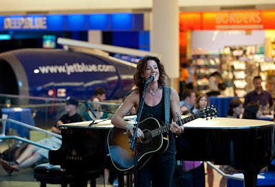 To highlight its in-flight entertainment programming and relationships with musicians, JetBlue worked with Superfly Marketing Group to bring in Sarah McLachlan to