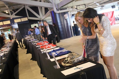 In addition to the live auction before the concert, attendees had the chance to bid on signed memorabilia and other goods during the silent auction.