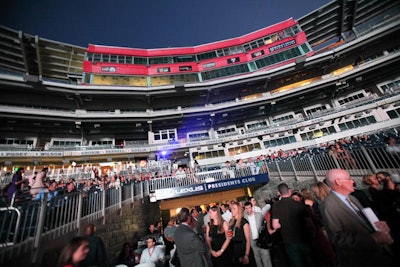 For the concert, all guests were seated in the lower level, which offered panoramic views of the stadium.