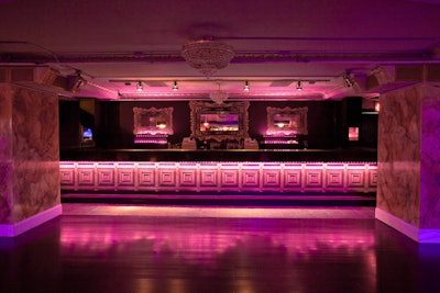 Formerly the Roxy, Royale harkens to its opera hall past with gilded frames, crystal chandeliers, and marble accents.