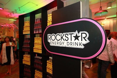 Another sponsor, Rockstar Energy Drink, brought in plenty of product samples.