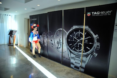Signage at the entryway described how a Tag watch is made.