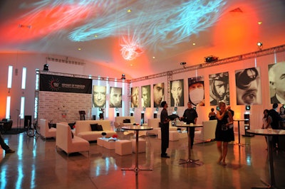 Blown up images of the brand's key ambassadors hung in the venue's main room.
