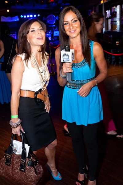 Dirty Water TV was on site, interviewing guests about the best-dressed list