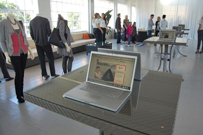 Attendees could check out the new online shopping sites at eight laptop stations in the centre of the loft.