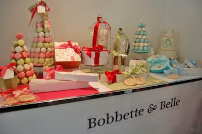 Allyson Meredith and Sarah Bell of Bobbette & Belle showcased their signature French macaroons alongside new offerings like shortbread cookies and biscotti.