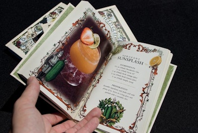On tabletops, bartenders found so-called 'field guides' to Hendrick's gin, which contained intricate cocktail recipes.