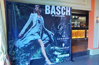 A banner placed beside the entrance displayed the names of event sponsors like Schwarzkopf Professional and Rimmel.