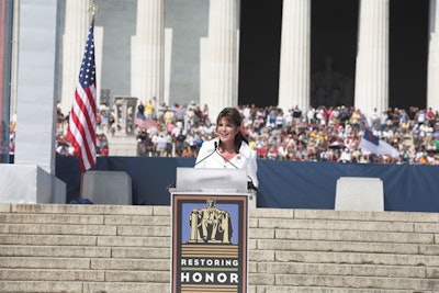 Former Alaska Governor Sarah Palin was a keynote speaker.