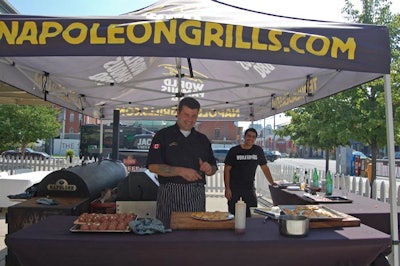 Toronto chef Ted Reader and his team prepared a variety of Jack Daniel's infused hors d'oeuvres for the noon-hour tasting at the Summerhill L.C.B.O.