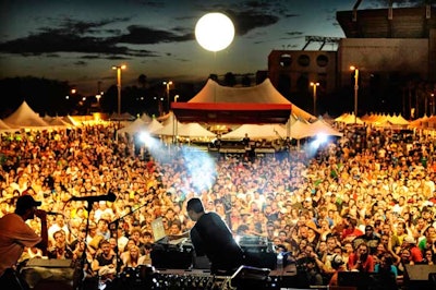 Mix Master Mike performed three times throughout the night.