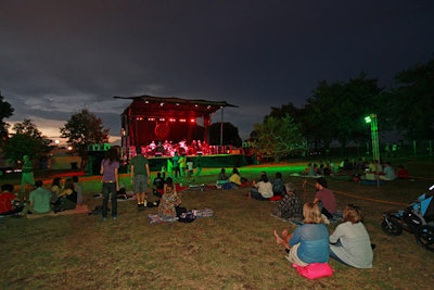 On Thursday night, JC Brooks and the Uptown Sound performed on the so-called Big Stage. Metro and Smart Bar partnered with the festival as music curators.