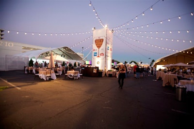 Light strings lent a carnival feel to the inaugural 'Taste of Beverly Hills' festival.