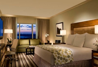 The guest rooms range from 400 to more than 2,000 square feet.