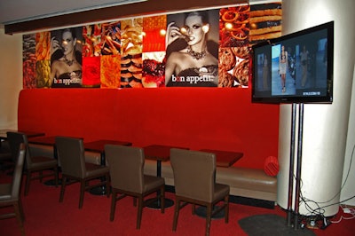 As Avery Fisher Hall provided a larger space for Bon Appétit, the magazine was able to provide more seats for the café and stream videos of the Fashion Week shows from partner Style.com.