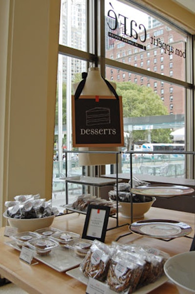 For the first time, the Bon Appétit Café offered breakfast in addition to soups, salads, sandwiches, and desserts for lunch, and nibbles at the evening wine bar.