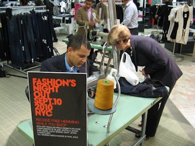 With any purchase of regularly-priced jeans, shoppers at Lord & Taylor could have their clothes hemmed for free.