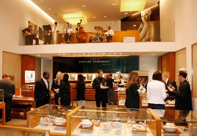 Live music encouraged shoppers at David Yurman.