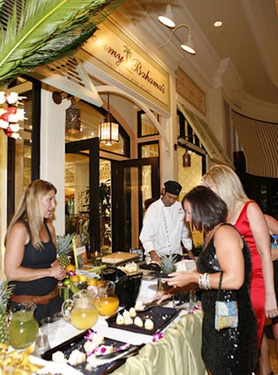 Guests picked up snacks at Tommy Bahama.