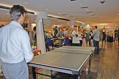 Barneys New York packed its floors with celebrity-hosted games and activities, including a ping pong tournament, where designers played alongside consumers.
