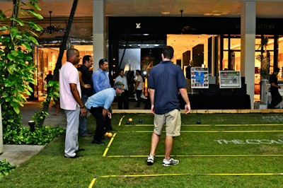 The Buoniconti Fund to Cure Paralysis' kickoff for its Great Sports Legends Dinner coincided with Fashion's Night Out this year. The nonprofit organization closed down the Bal Harbour Shops in Miami for a 500-person event. The biggest component was the three boccie ball courts produced by Barton G., where guests could play for free or pay $10 to compete to win prizes from Tiffany & Company.