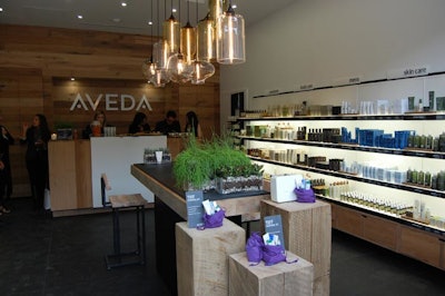 The new Aveda Experience Centre, on Cumberland Avenue, got in on the festival action with a media preview day on September 9. The location is carrying TIFF Survival Kits—containing items like the brand's Blue Oil Balancing Concentrate, Hand Relief, Lip Saver, and Peppymint breath freshener—for the duration of the festival.