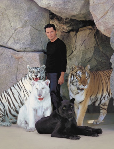 Dick Arthur is preparing to debut a new show blending illusion and big cats.