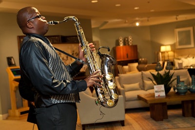 Jazz saxophonist Will Bridges performed.