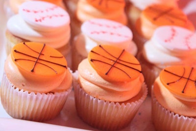 During the after-party, Windows Catering offered desserts including sports-themed cupcakes.