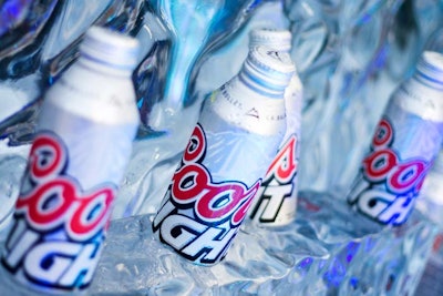 Coors Light served its new aluminum pint can at the party.