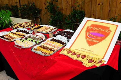 Mr. Ganache Chocolatier served sweets and chocolates at its food station.