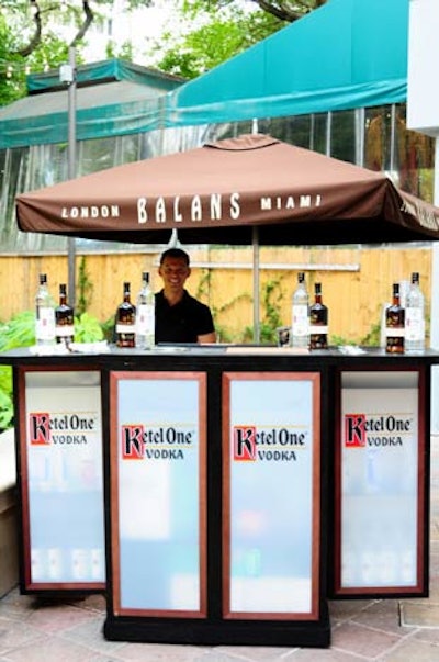 Ketel One had its own branded bar staffed by local restaurant and event sponsor Balans.