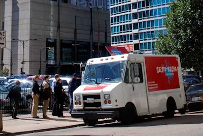 Gaztro-Wagon offers sandwiches on naan bread and can cater events and meetings in the city.
