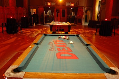 In the front section of Capitale, HBO and DeJuan Stroud looked to create the kind of scruffy pool hall found in Brooklyn, where Bored to Death is set.
