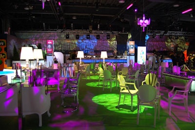 Event producer Jared Florence and creative director Jeff Kahane worked with Luxe Modern Rentals to create a whimsical atmosphere for the inaugural Stems of Hope gala, held at the Kool Haus.