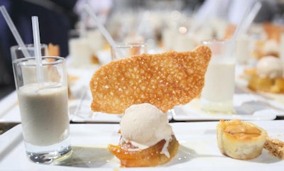 Design Cuisine created a trio of maple flavored desserts.