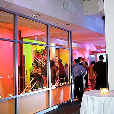 Bernhard-Link Theatrical lit the club's interior with an array of candy-colored lights.