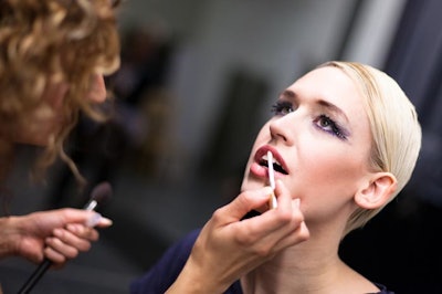 Naz Kupelian Salon did makeup for the evening's models, provided by Shag Salon.