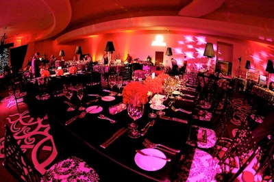 Wow Factor used a mix of round and rectangular tables in the main ballroom.