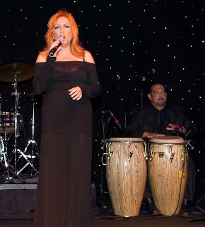 Grammy-winning singer Albita performed after dinner.