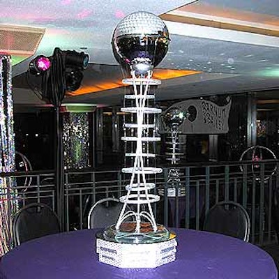 At the Ringling Brothers and Barnum & Bailey Circus opening night party, Flower Loft's Nancy Kitchen created spacey decor pieces to reflect the theme of this year's circus.