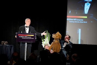 In addition to a tribute video to the late Harold W. McGraw Jr., the evening included award presentations to winners such as Christopher Cerf (pictured far left), the creator of Between the Lions and a contributor to the music of Sesame Street.