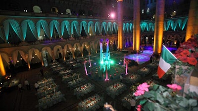 Close to 500 guests made their way to the National Building Museum for the dinner and dancing portion of the gala.