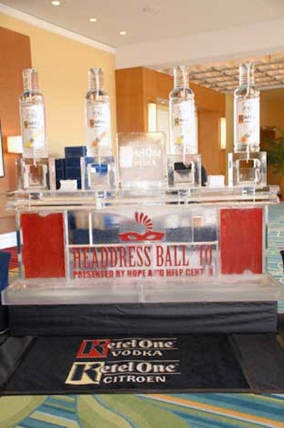 Ketel One provided two ice bars—one at the reception and one outside the main ballroom.