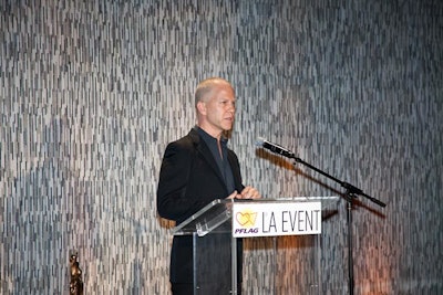 Honoree and Glee creator Ryan Murphy discussed PFLAG's role in his coming-out process.