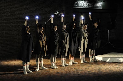 Five dance companies—Crazyfish Collective, Jesse Dell, Jade's Hip-Hop Performing Dance Company, Hanna Kiel, and Typecast Dance Company—joined forces to present a performance art piece called 'Look Listen Move' at the Distillery District.