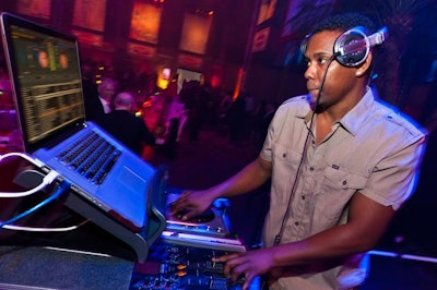 A Klass Entertainment DJ played modern pop mixed with Middle Eastern sounds.
