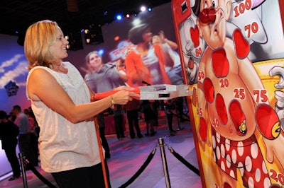 Life-size games included a giant Operation board.